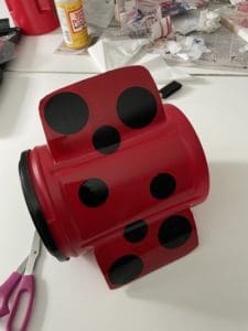 DIY Ladybug Bird Feeder