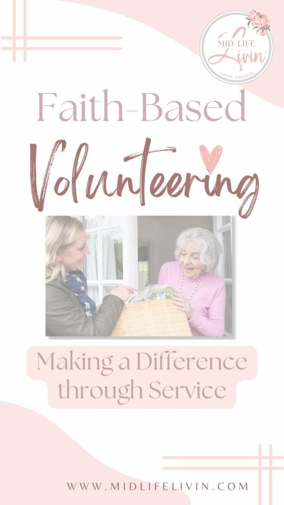 Faith-based Volunteering - Making a Difference through Service Pin