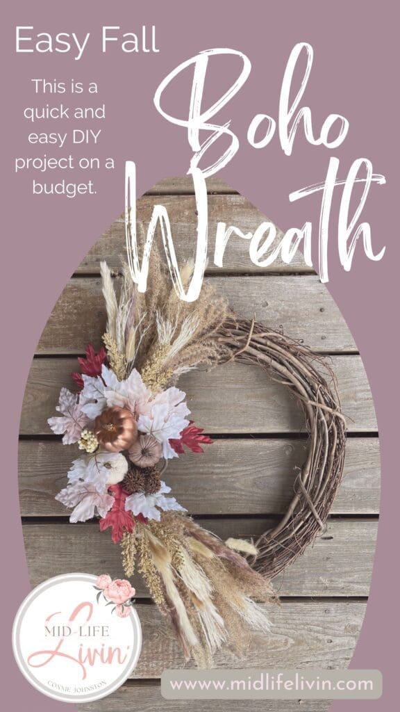 Easy Fall Boho Wreath Pinterest
